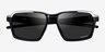 Oakley Parlay Polished Black PlasticSunglass Frames from EyeBuyDirect, Closed View