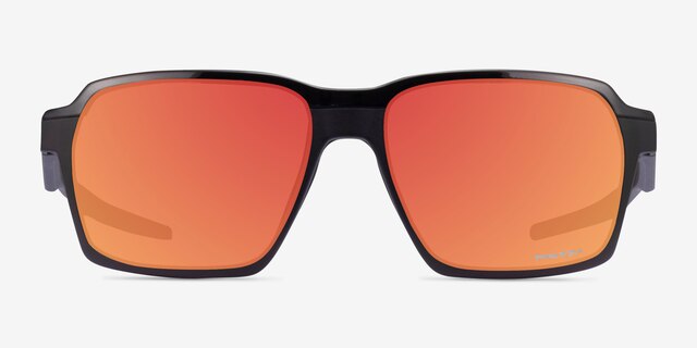 Oakley Parlay Matte Black PlasticSunglass Frames from EyeBuyDirect, Front View