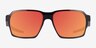 Oakley Parlay Matte Black PlasticSunglass Frames from EyeBuyDirect, Front View
