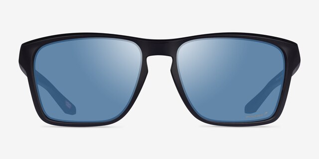 Oakley Sylas Matte Black PlasticSunglass Frames from EyeBuyDirect, Front View