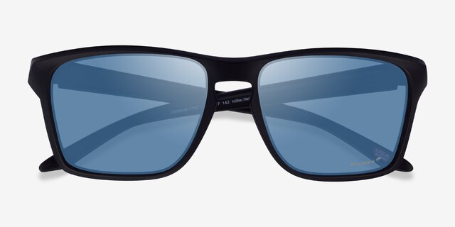 Oakley Sylas Matte Black PlasticSunglass Frames from EyeBuyDirect, Closed View