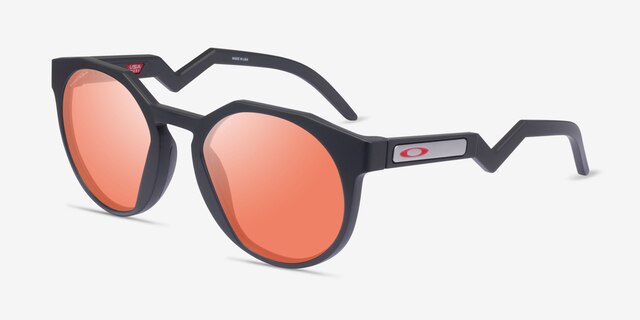 Oakley OO9464 Hstn Matte Carbon PlasticSunglass Frames from EyeBuyDirect, Angle View