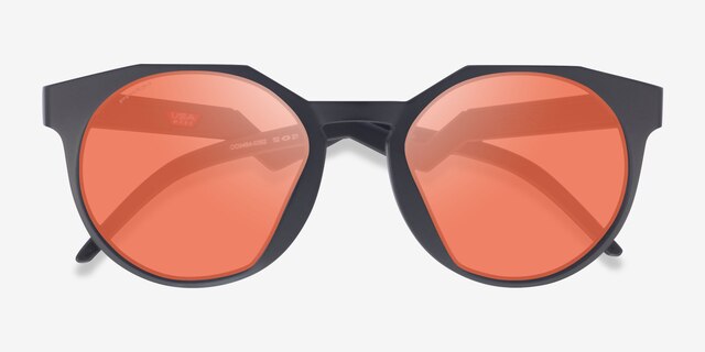 Oakley OO9464 Hstn Matte Carbon PlasticSunglass Frames from EyeBuyDirect, Closed View