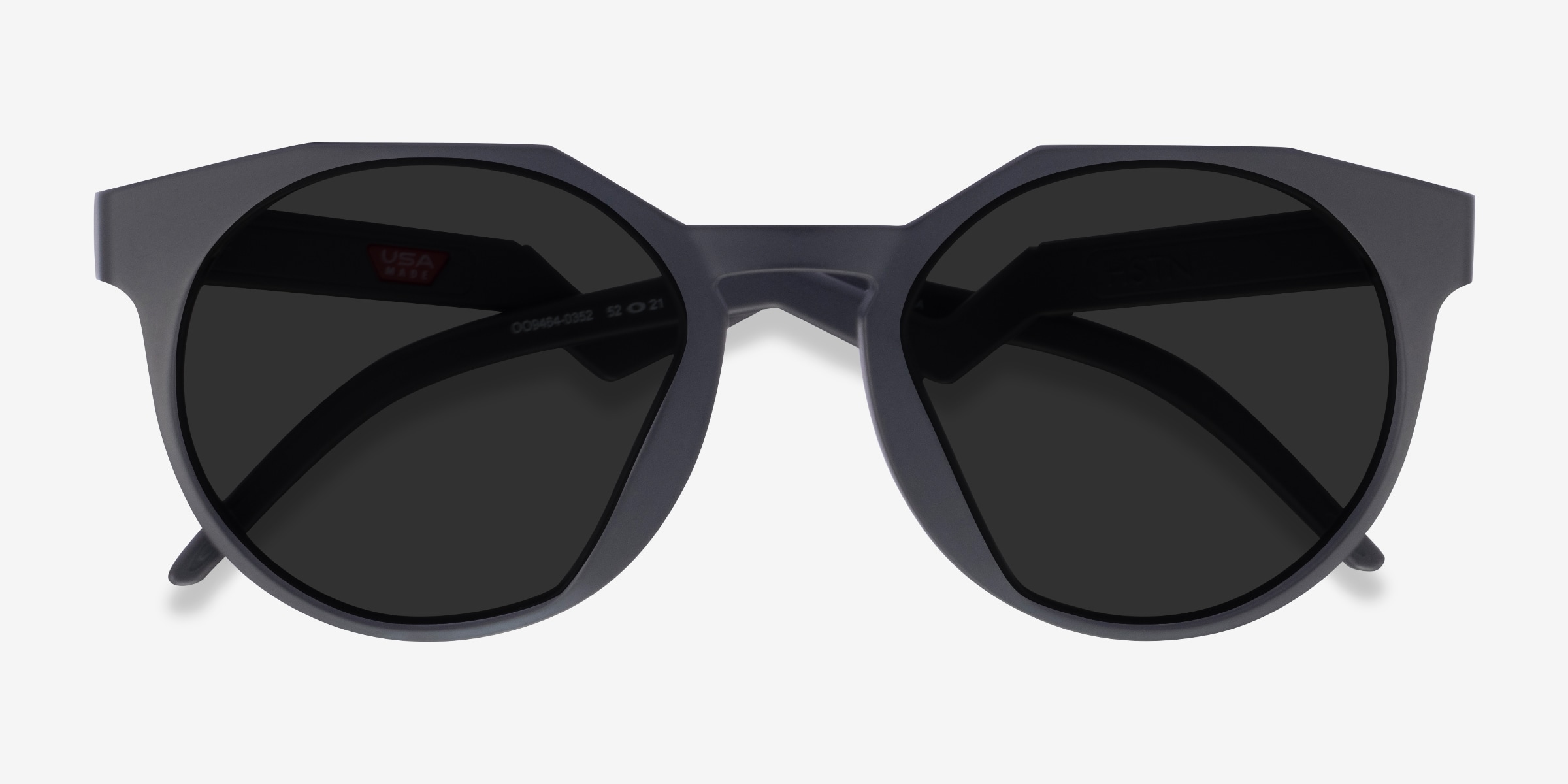 Oakley サングラス　OO9464 Oakley OO9464 HSTN - Round Matte Carbon Frame Sunglasses For Women