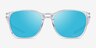 Oakley Ojector Polished Clear PlasticSunglass Frames from EyeBuyDirect, Front View