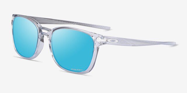 Oakley Ojector Polished Clear PlasticSunglass Frames from EyeBuyDirect, Angle View