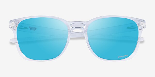 Oakley Ojector Polished Clear PlasticSunglass Frames from EyeBuyDirect, Closed View