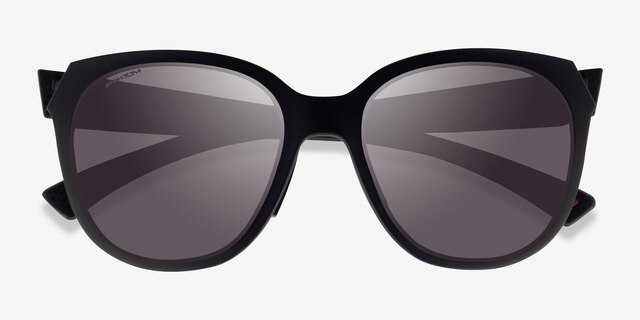Oakley OO9433 Matte Black PlasticSunglass Frames from EyeBuyDirect, Closed View