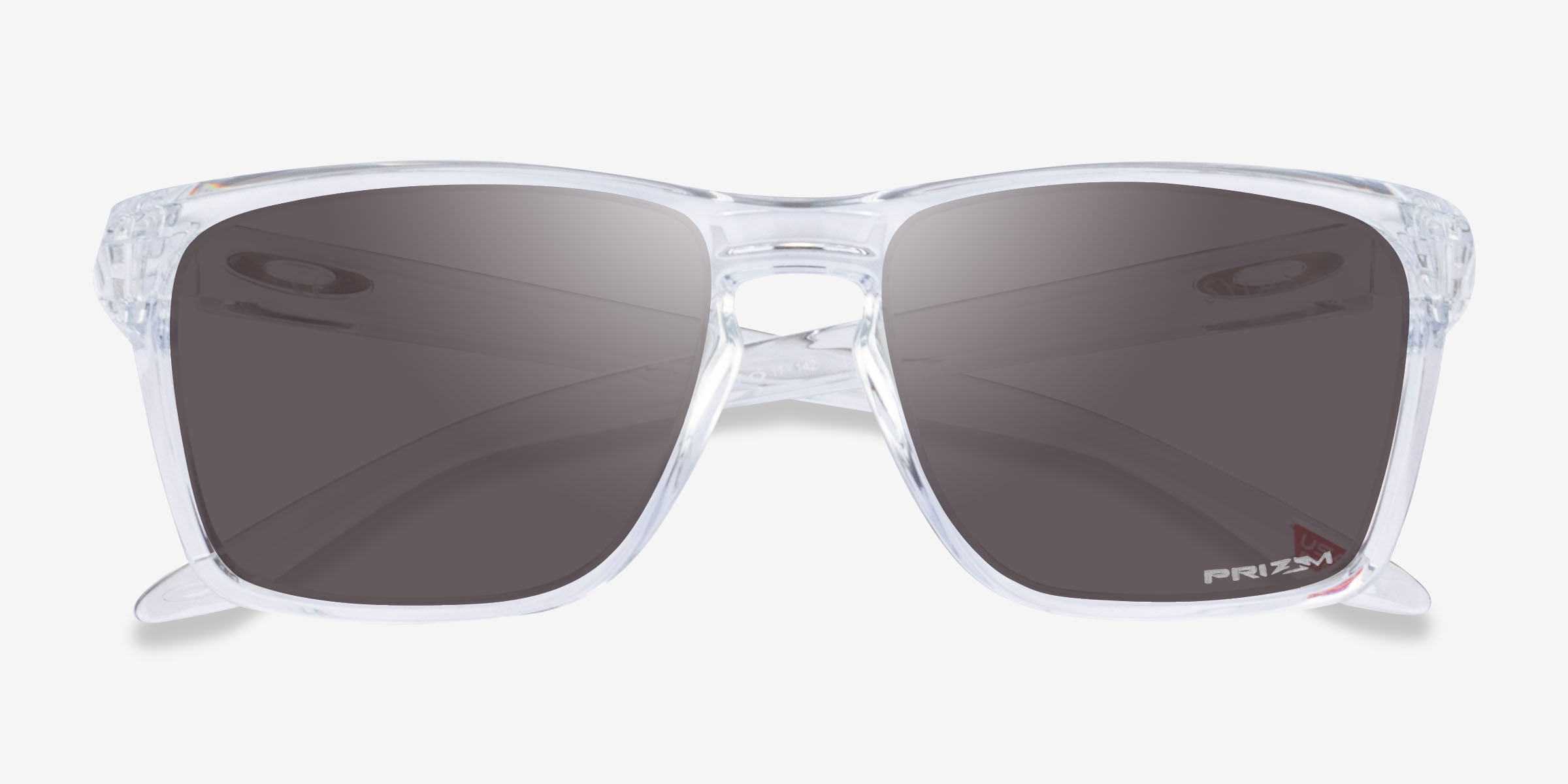 Oakley Sylas - Rectangle Polished Clear Frame Prescription Sunglasses ...