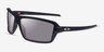 Oakley Cables Black PlasticSunglass Frames from EyeBuyDirect, Angle View
