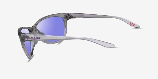 Oakley Pasque Gray Ink PlasticSunglass Frames from EyeBuyDirect, Side View