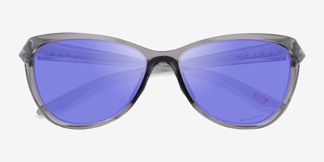 Oakley Pasque Gray Ink PlasticSunglass Frames from EyeBuyDirect, Closed View