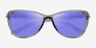 Oakley Pasque Gray Ink PlasticSunglass Frames from EyeBuyDirect, Closed View