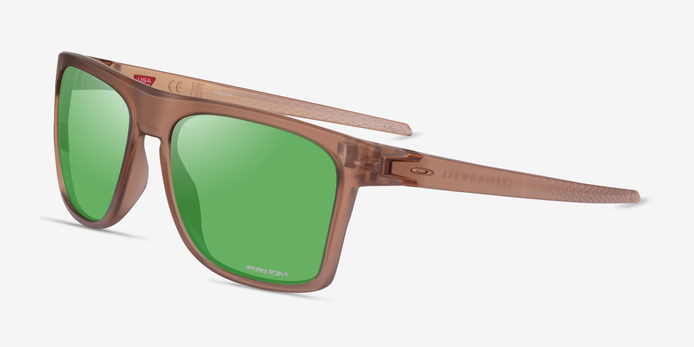 Oakley Leffingwell Square Matte Sepia Frame Sunglasses For Men