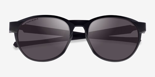 Oakley Reedmace Matte Black Ink PlasticSunglass Frames from EyeBuyDirect, Closed View