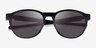 Oakley Reedmace Matte Black Ink PlasticSunglass Frames from EyeBuyDirect, Closed View