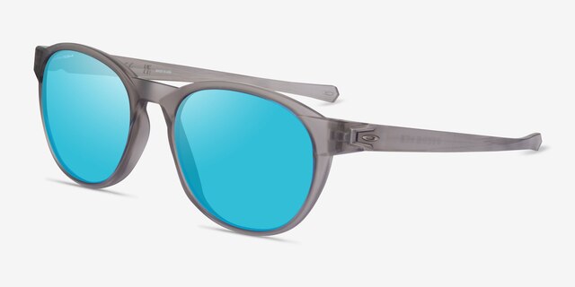 Oakley Reedmace Matte Gray Ink PlasticSunglass Frames from EyeBuyDirect, Angle View