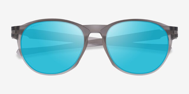 Oakley Reedmace Matte Gray Ink PlasticSunglass Frames from EyeBuyDirect, Closed View