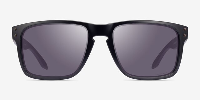 Oakley Holbrook Xl Matte Black PlasticSunglass Frames from EyeBuyDirect, Front View