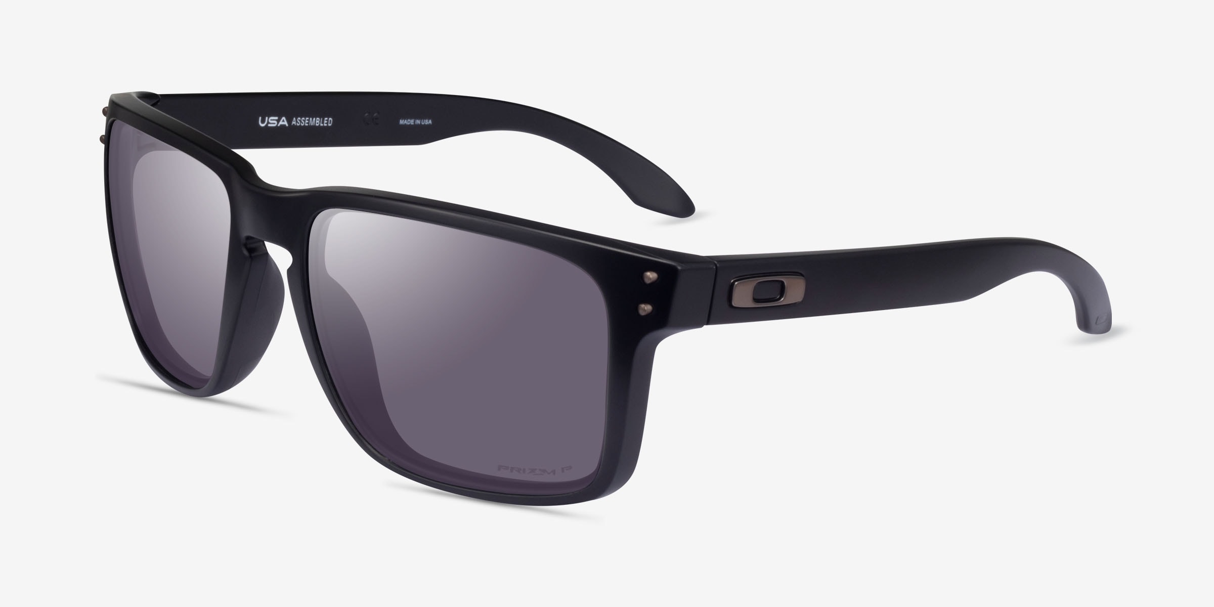 Oakley Holbrook Xl - Square Matte Black Frame Sunglasses For Men