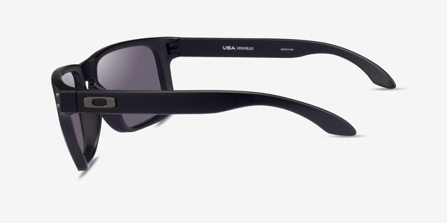Oakley Holbrook Xl Matte Black PlasticSunglass Frames from EyeBuyDirect, Side View