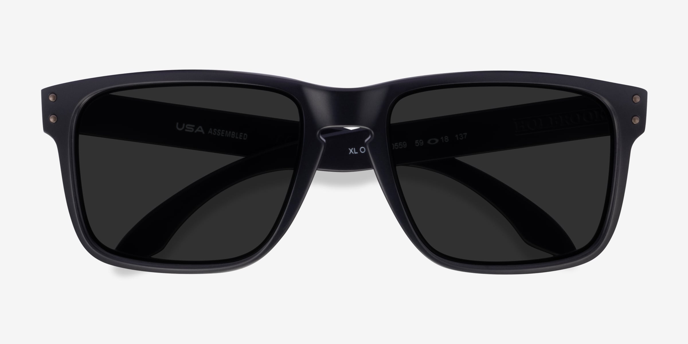 Oakley Holbrook Xl - Square Black Frame Sunglasses For Men