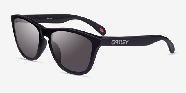 Oakley OO9245 Frogskins Tm Matte Black PlasticSunglass Frames from EyeBuyDirect, Angle View