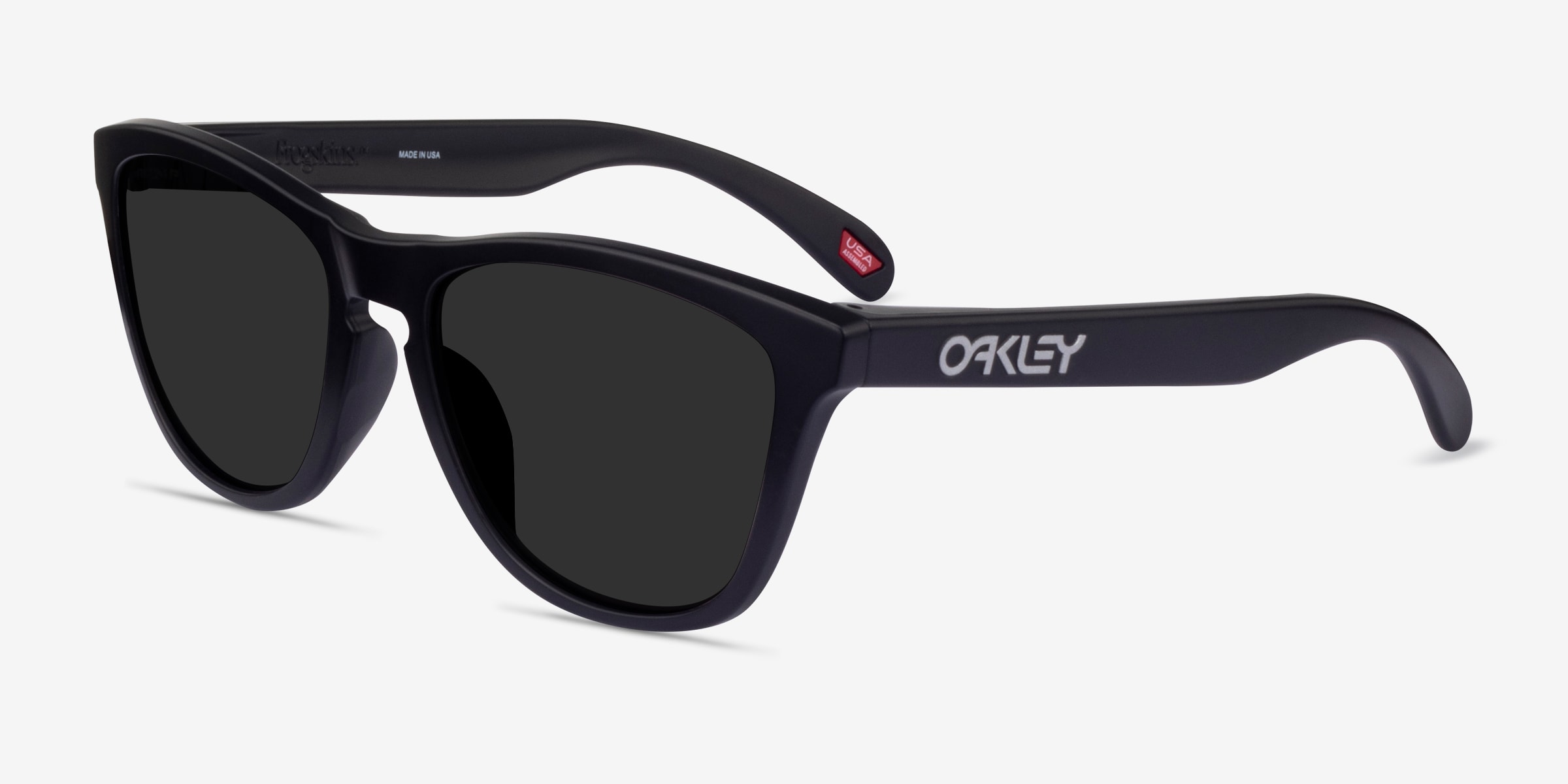 Oakley OO9245 Frogskins Tm - Square Matte Black Frame Sunglasses