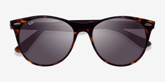 Ray-Ban RB2185 Tortoise On Transparent Brown AcetateSunglass Frames from EyeBuyDirect, Closed View