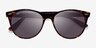 Ray-Ban RB2185 Tortoise On Transparent Brown AcetateSunglass Frames from EyeBuyDirect, Closed View