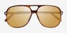 Ray-Ban RB2198 Bill Striped Tortoise AcétateSoleil de Lunette de vue d'EyeBuyDirect, Vue Rapprochée