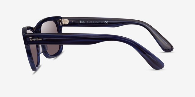 Ray-Ban RB2283 Striped Blue AcetateSunglass Frames from EyeBuyDirect, Side View