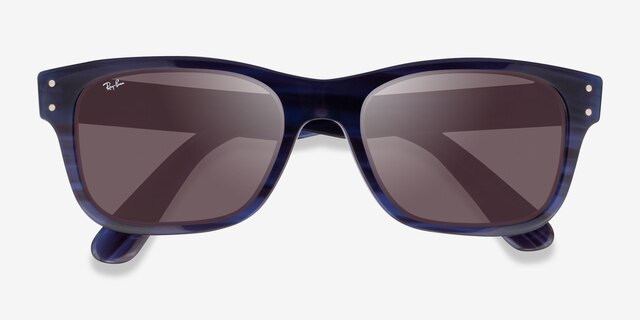 Ray-Ban RB2283 Striped Blue AcetateSunglass Frames from EyeBuyDirect, Closed View