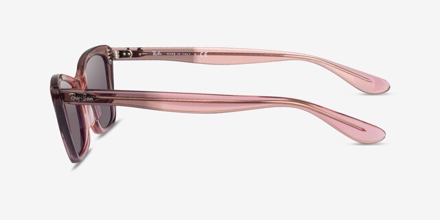 Ray-Ban RB2299 Transparent Pink AcetateSunglass Frames from EyeBuyDirect, Side View