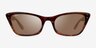 Ray-Ban RB2299 Striped Tortoise AcetateSunglass Frames from EyeBuyDirect, Front View