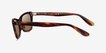 Ray-Ban RB2299 Striped Tortoise AcetateSunglass Frames from EyeBuyDirect, Side View