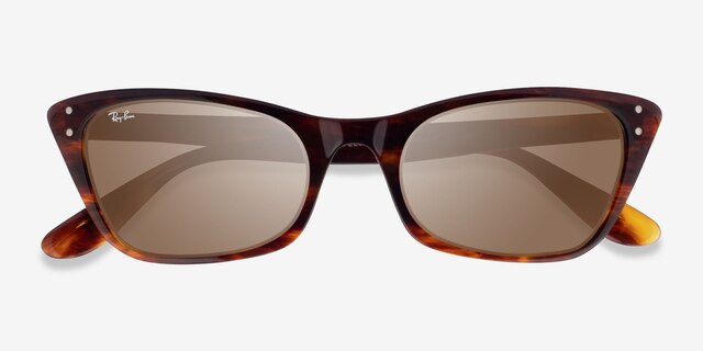 Ray-Ban RB2299 Striped Tortoise AcetateSunglass Frames from EyeBuyDirect, Closed View