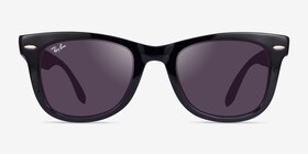 Ray-Ban RB4105 Noir Plastique Soleil de Lunette de vue d'EyeBuyDirect, Vue de Face