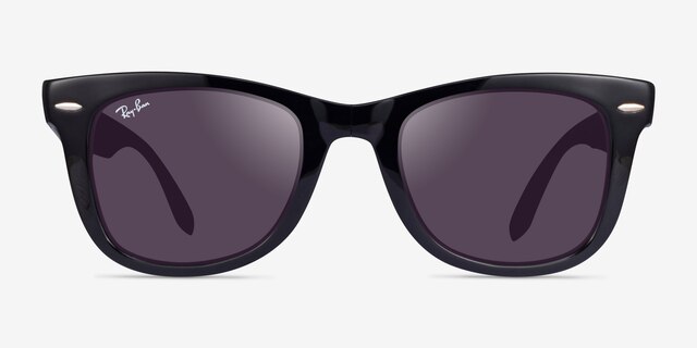 Ray-Ban RB4105 Black PlasticSunglass Frames from EyeBuyDirect, Front View