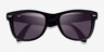 Ray-Ban RB4105 Black PlasticSunglass Frames from EyeBuyDirect, Closed View