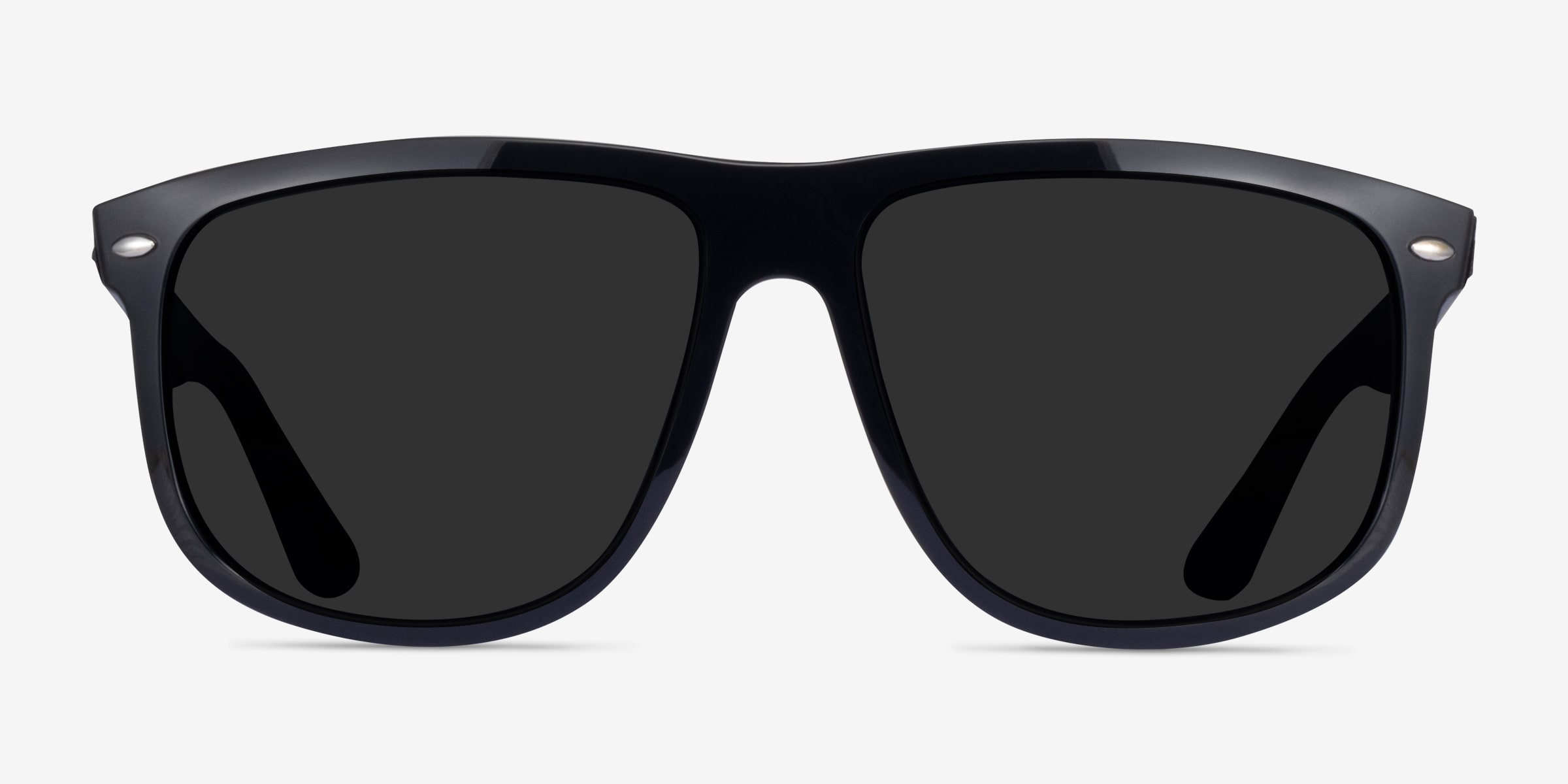 Ray-Ban RB4147 - Square Satin Black Frame Sunglasses For Men