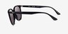 Ray-Ban RB4378 Black PlasticSunglass Frames from EyeBuyDirect, Side View