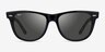 Ray-Ban RB2140 Wayfarer Satin Black AcetateSunglass Frames from EyeBuyDirect, Front View