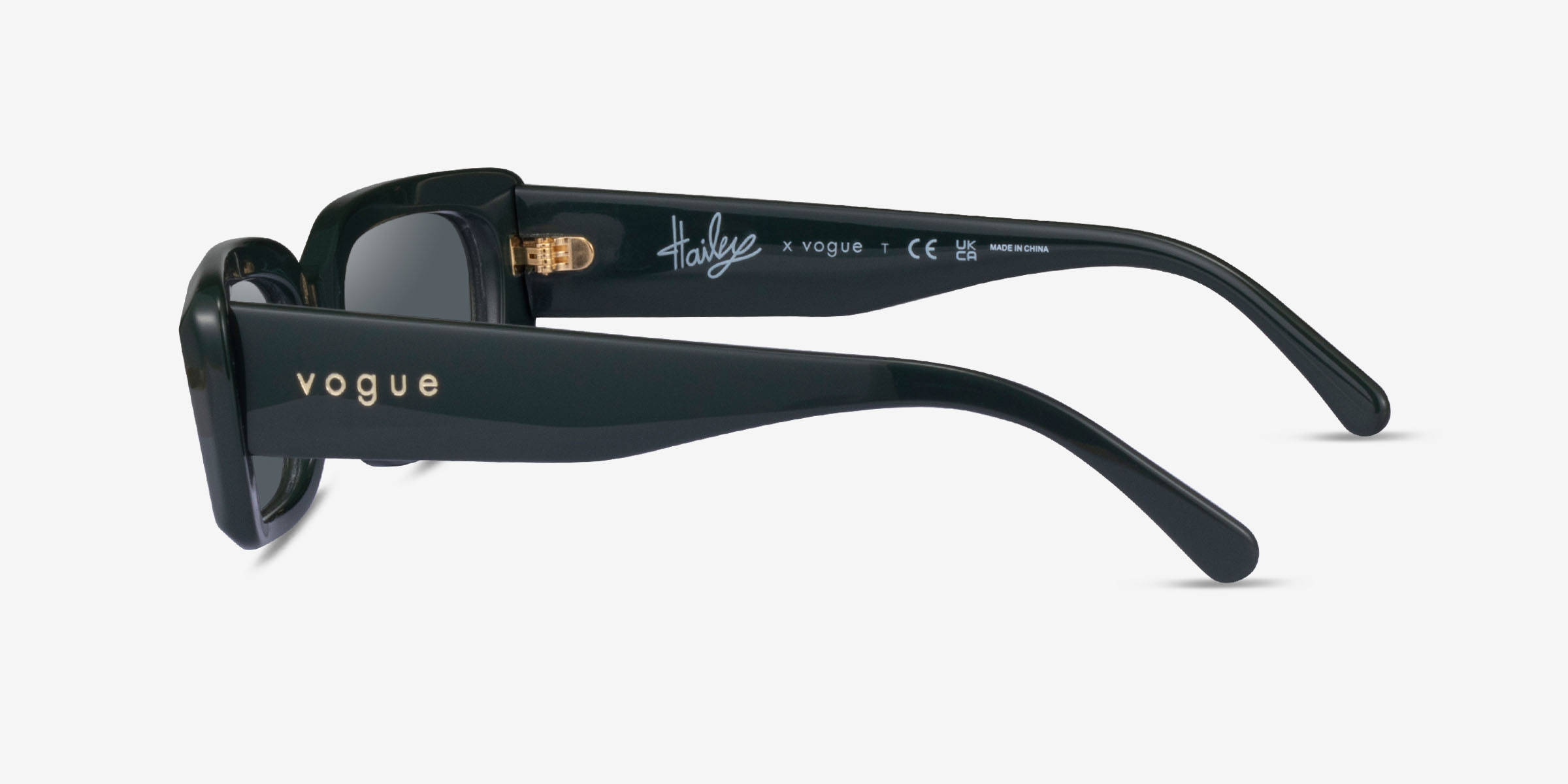 Vogue Eyewear VO5440S Rectangle Dark Green Frame Prescription Sunglasses Eyebuydirect