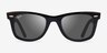 Ray-Ban RB2140 Wayfarer Shiny Black AcetateSunglass Frames from EyeBuyDirect, Front View