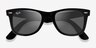 Ray-Ban RB2140 Wayfarer Shiny Black AcetateSunglass Frames from EyeBuyDirect, Closed View