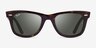 Ray-Ban RB2140 Wayfarer Shiny Tortoise AcetateSunglass Frames from EyeBuyDirect, Front View