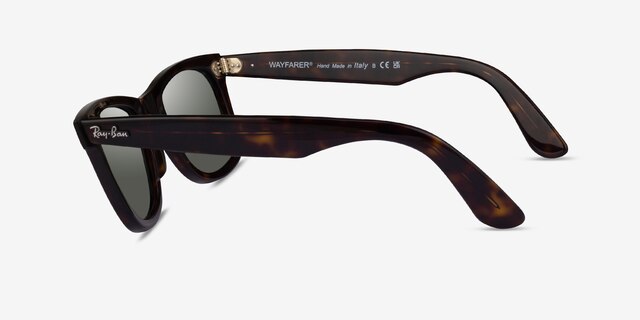 Ray-Ban RB2140 Wayfarer Shiny Tortoise AcetateSunglass Frames from EyeBuyDirect, Side View