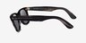Ray-Ban RB2140 Wayfarer Striped Gray AcetateSunglass Frames from EyeBuyDirect, Side View