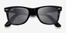 Ray-Ban RB2140 Wayfarer Striped Gray AcetateSunglass Frames from EyeBuyDirect, Closed View